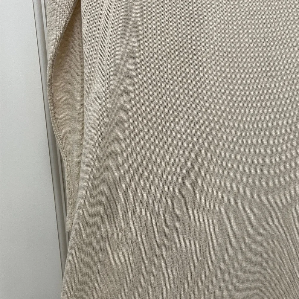 J. Jill Wearever Collection Cream Lightweight Knit Open Cardigan - Size Medium